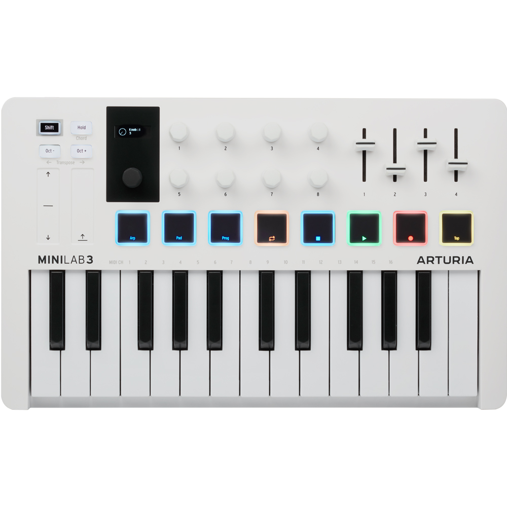 Arturia MiniLAB MK3 White 25 Key USB Controller Keyboard + Komplete 15 Select