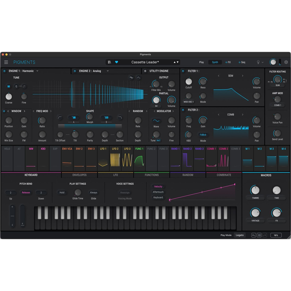Arturia Pigments 5 Wavetable Software Synth, Software Download