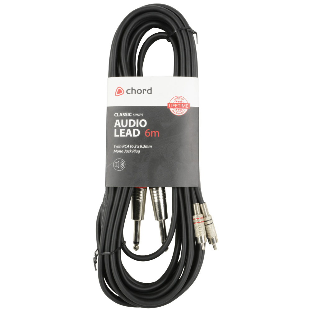 Chord Dual Jack - RCA 6 Metre Balanced Audio Cable (190.069UK)
