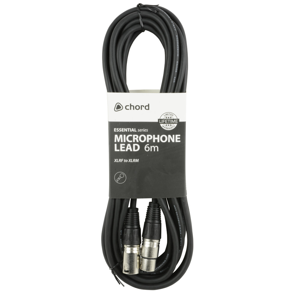 Chord XLRf - XLRm 6 Metre Balanced Audio Cable (190.082UK)