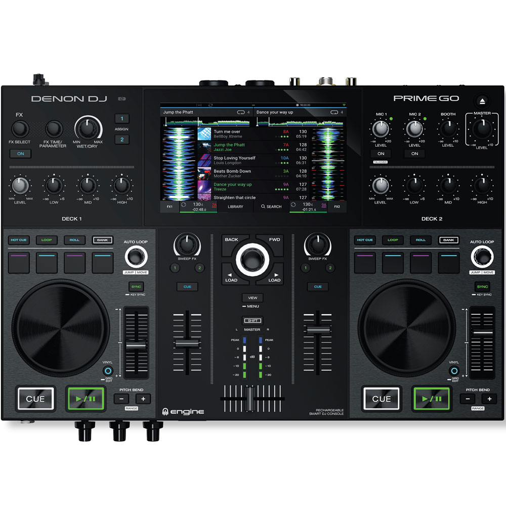 Numark Mixstream Pro Go Battery-Powered Standalone Streaming 2-Channel DJ  Controller 