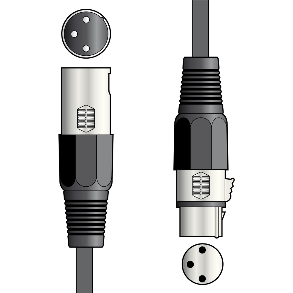 QTX Lighting DMX Cable, 10 metre (177.910UK)