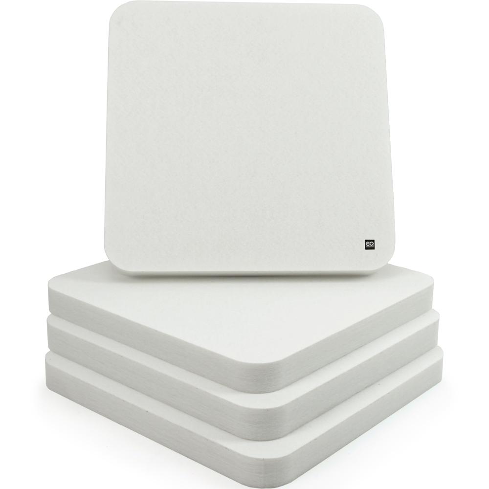EQ Acoustics 'ColourPanel R5' Pure White Acoustic Tiles x4