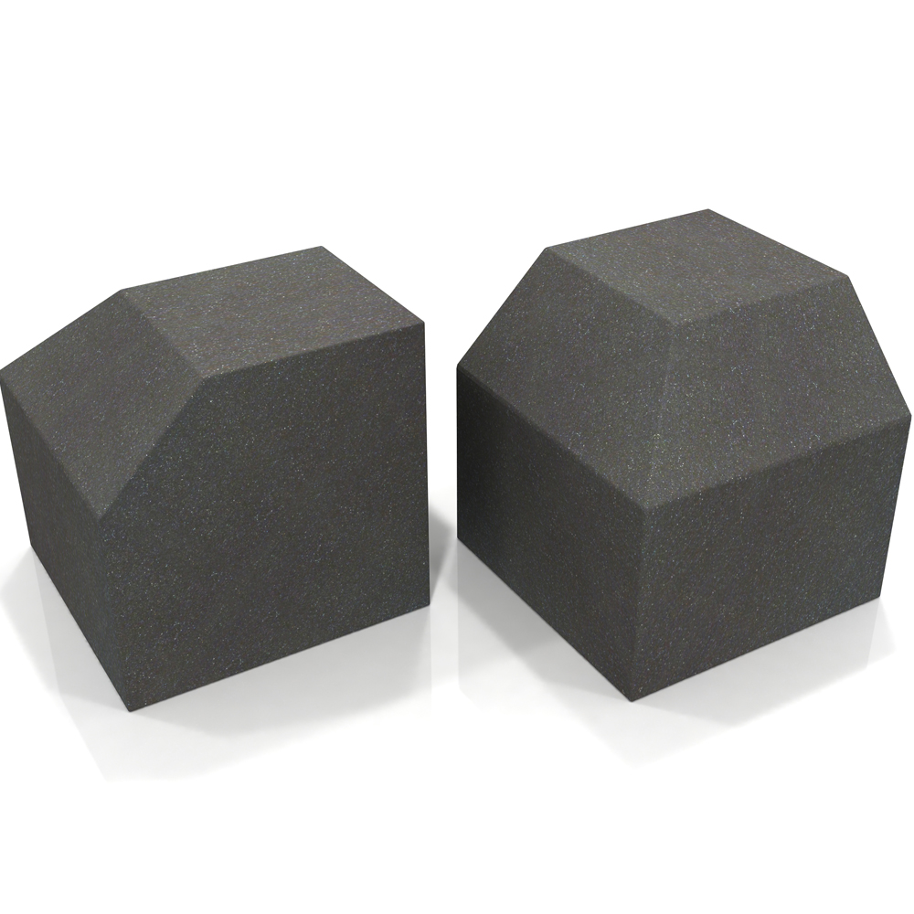 EQ Acoustics Project Corner Cube Acoustic Foam (Grey) x2