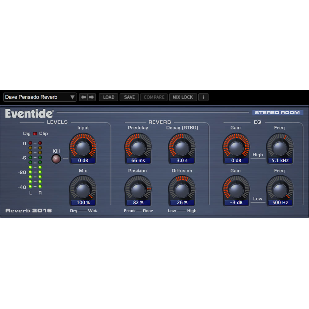 Eventide 2016 Stereo Room Plugin, Software Download