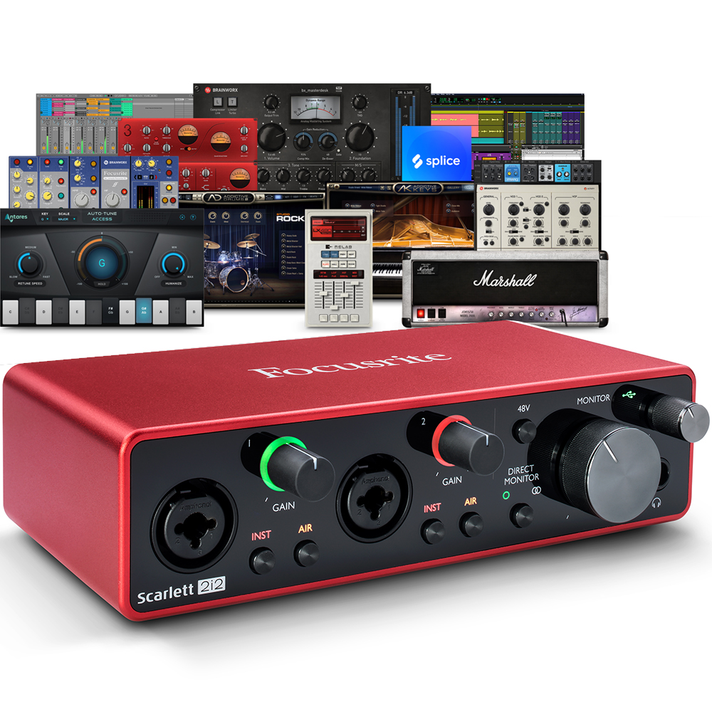 2) Yamaha HS7 Monitors with Focusrite Interface