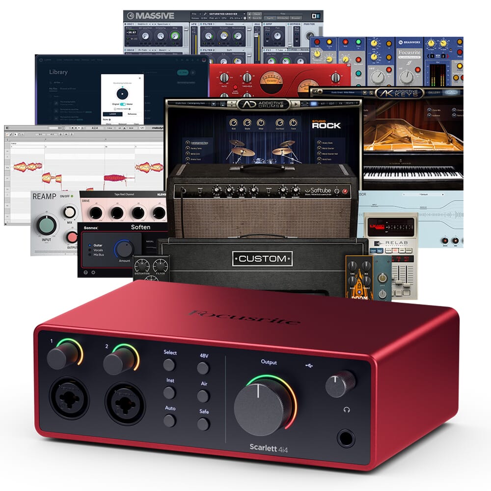 Scarlett 4th Gen, Focusrite 4i4 Audio Interface - The Disc DJ Store