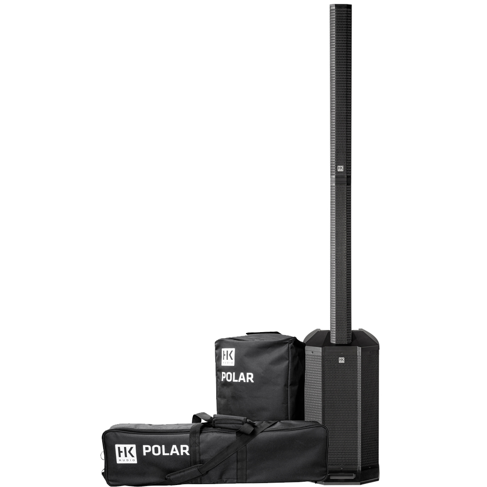 HK Audio Polar 12 Bluetooth Column PA System + Transport Covers (1000w RMS)