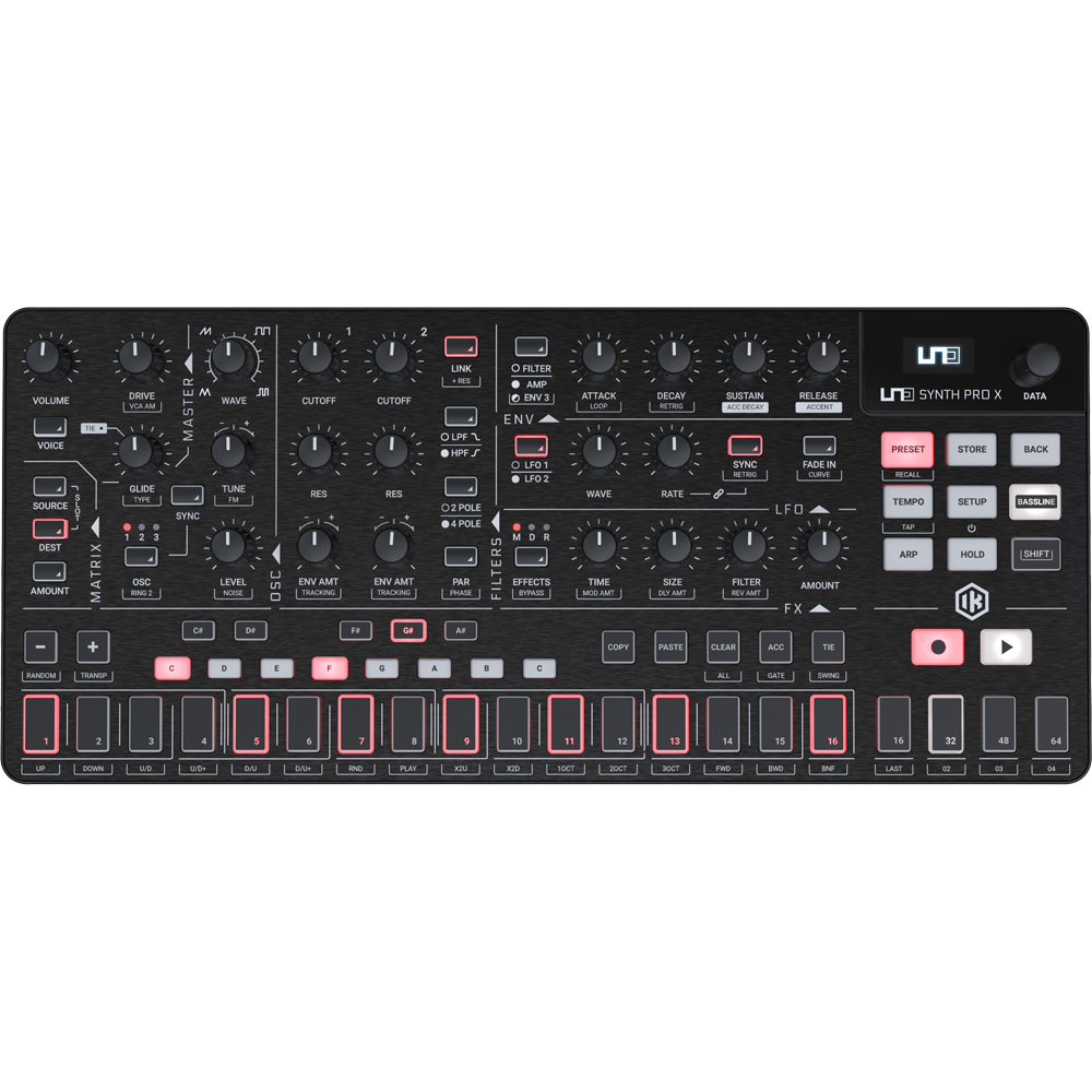 IK Multimedia UNO Synth Pro X, Paraphonic Dual Filter Analog Synthesizer
