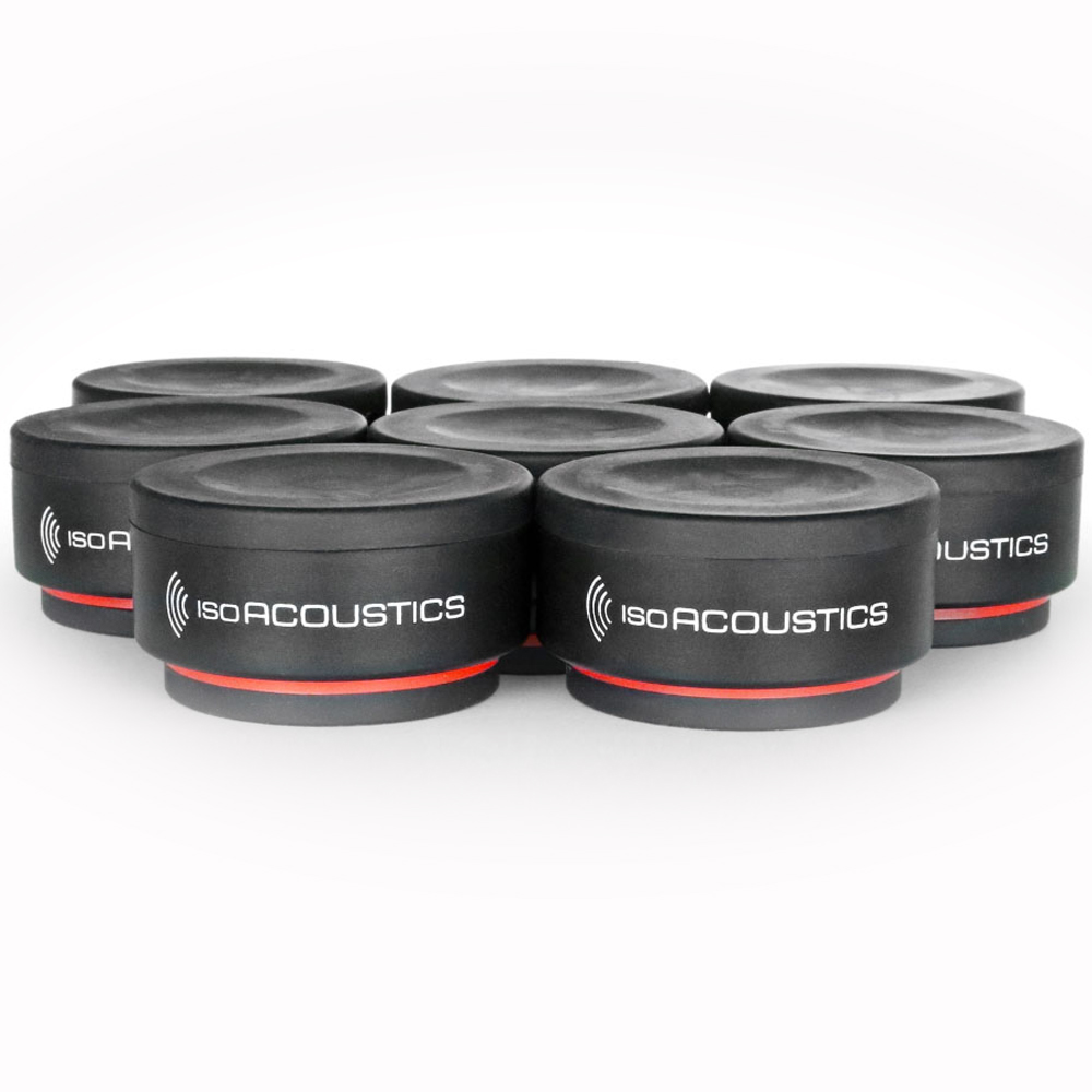 IsoAcoustics Iso-Puck Mini, Isolation Stands For Monitors (Pack Of 8 - B-Stock Opened Box)