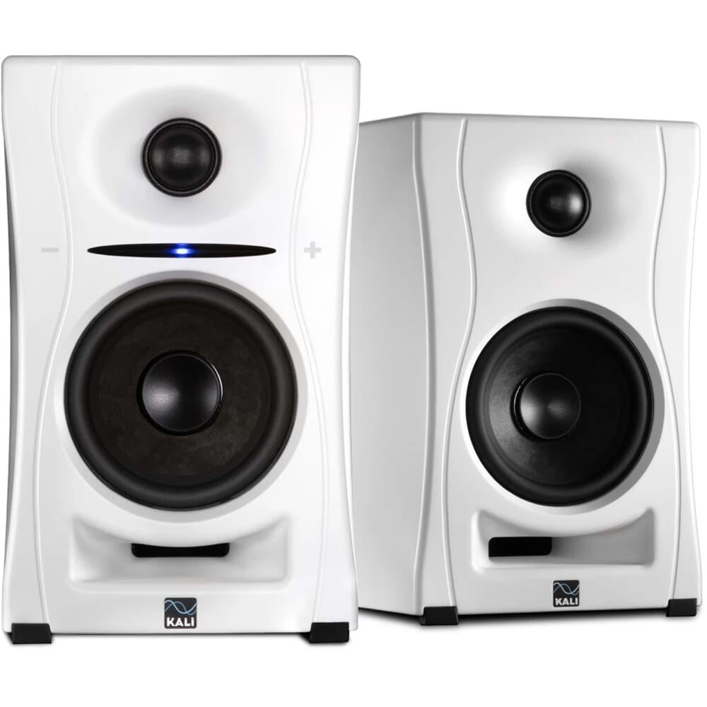 Kali Audio LP-UNF White, 4" Nearfield Active Studio Monitors with USB-C & Bluetooth (Pair)