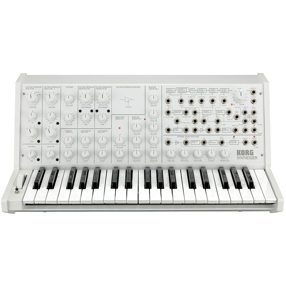 Korg MS-20 FS, Limited Edition Full Size Monophonic Synthesizer (White)