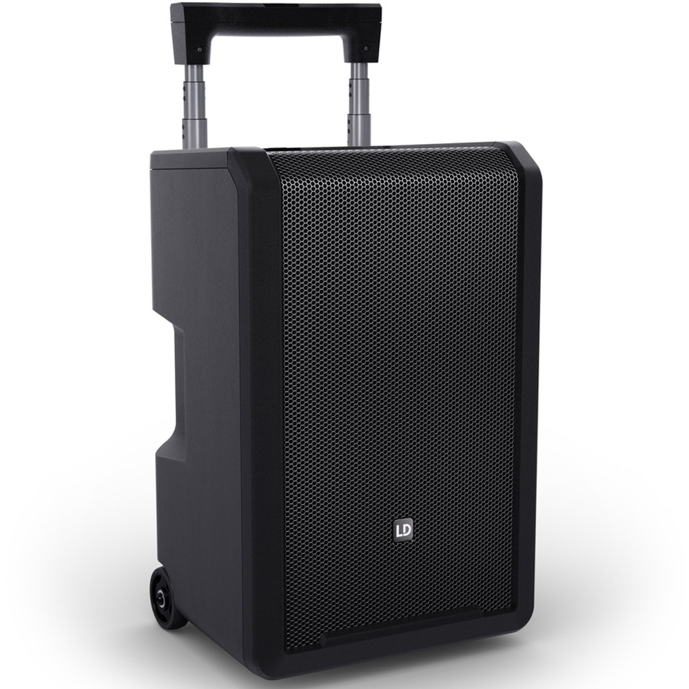 LD Systems Anny 10, 10" Portable Battery-Powered Bluetooth PA Speaker with Mixer, Black, 80w RMS (Single)