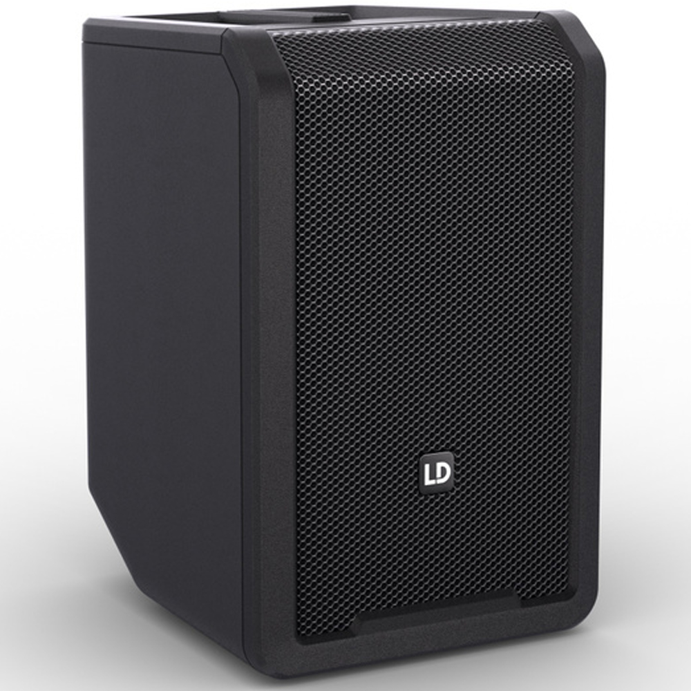 LD Systems Anny 8, 8" Portable Battery-Powered Bluetooth PA Speaker with Mixer, Black, 80w RMS (Single)