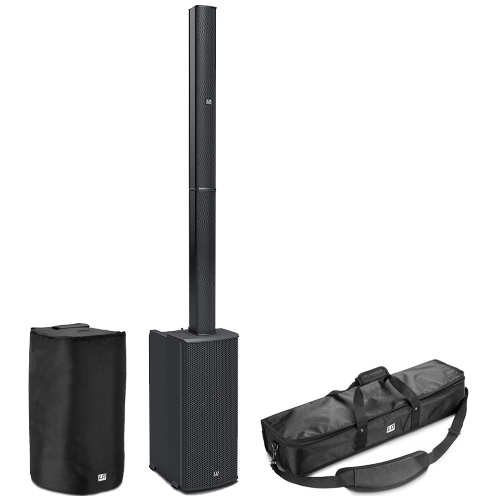LD Systems MAUI 11 G2 Column PA System with Mixer, Bluetooth + Bags