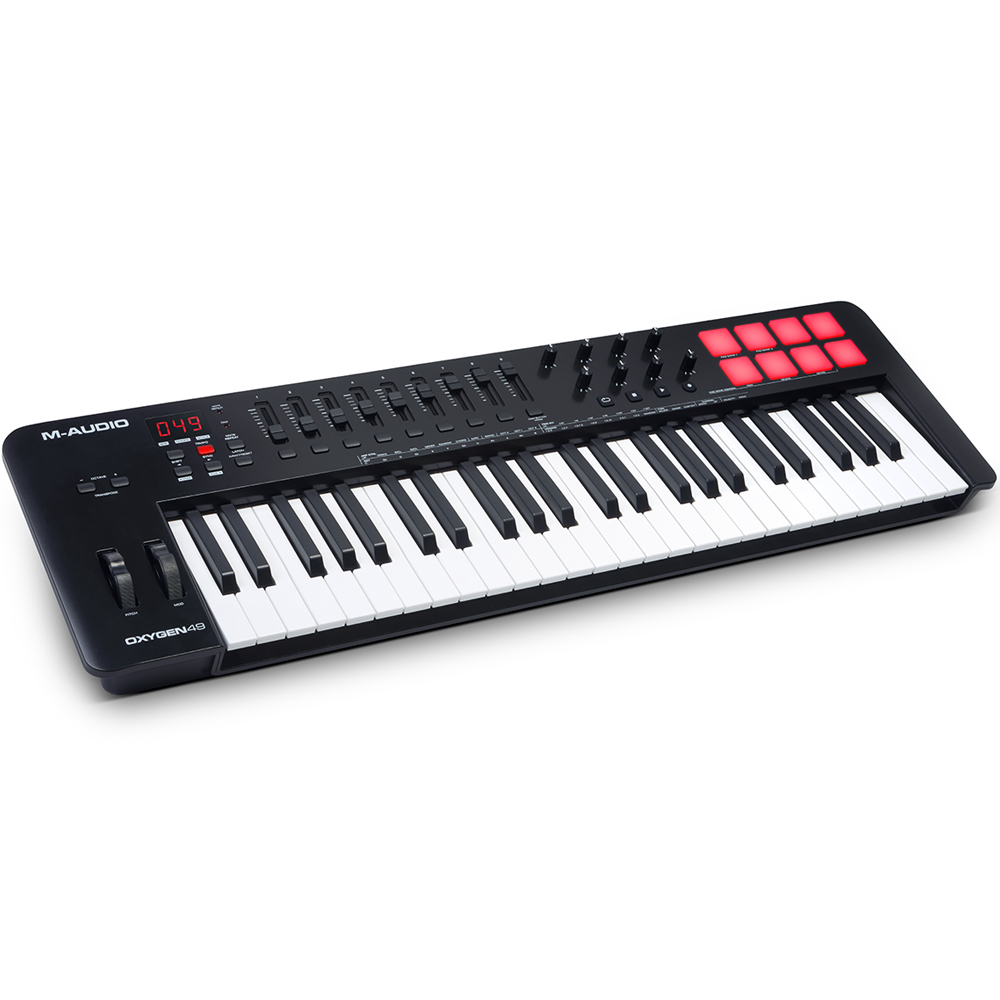 M-Audio Oxygen 49 MKV, 49-Key USB MIDI Controller Keyboard + Komplete 15 Select