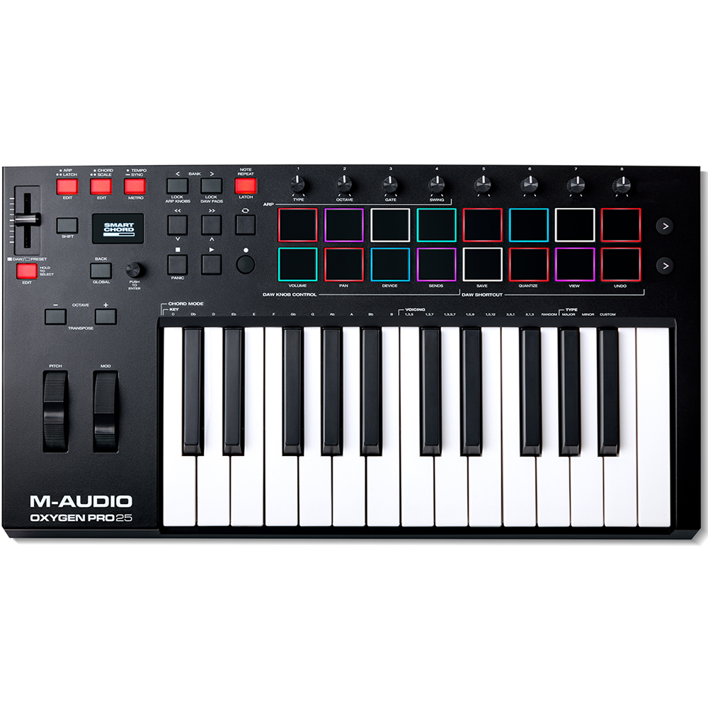 M-Audio Oxygen Pro 25, USB MIDI Keyboard Controller + Komplete 15 Select