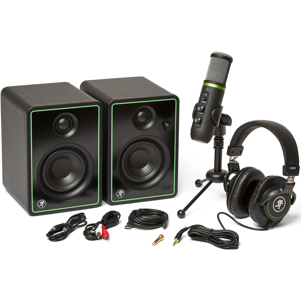 Mackie Creator Bundle - Speakers, USB Microphone + Headphones