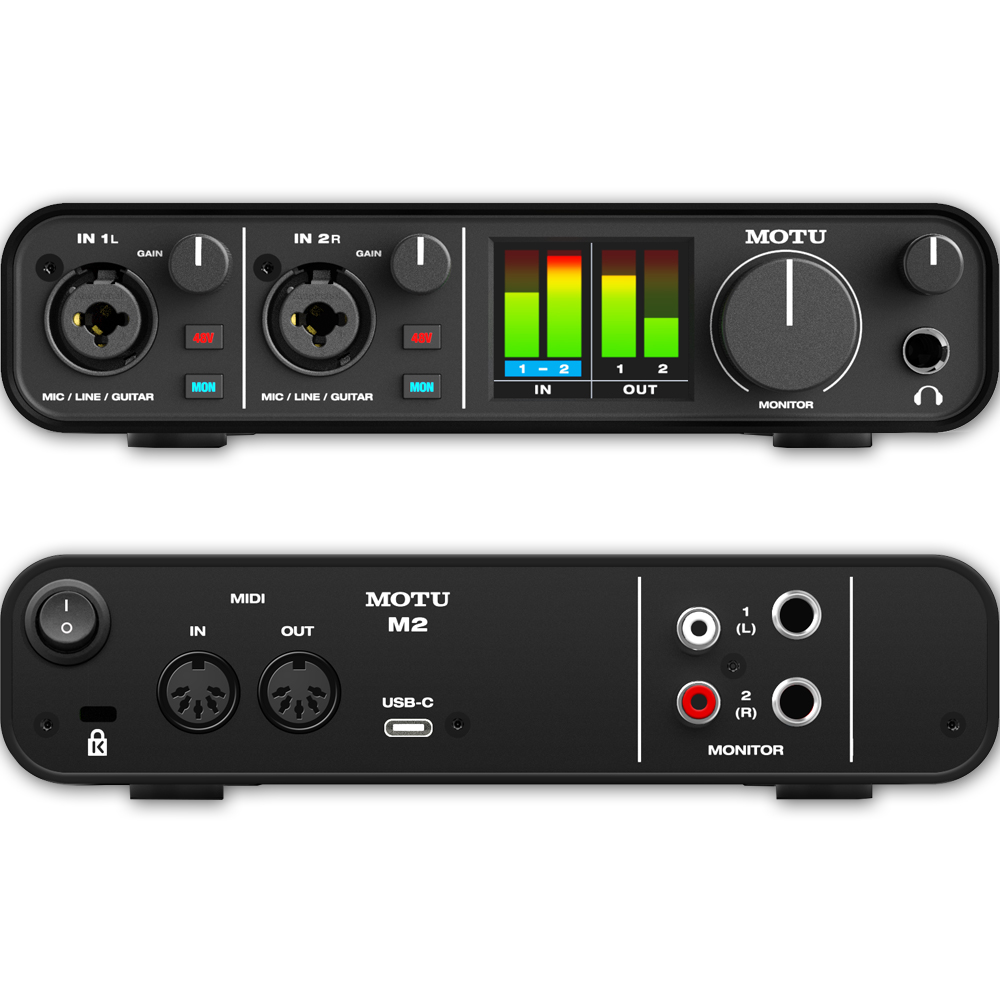 MOTU M2, USB Audio Interface - The Disc DJ Store