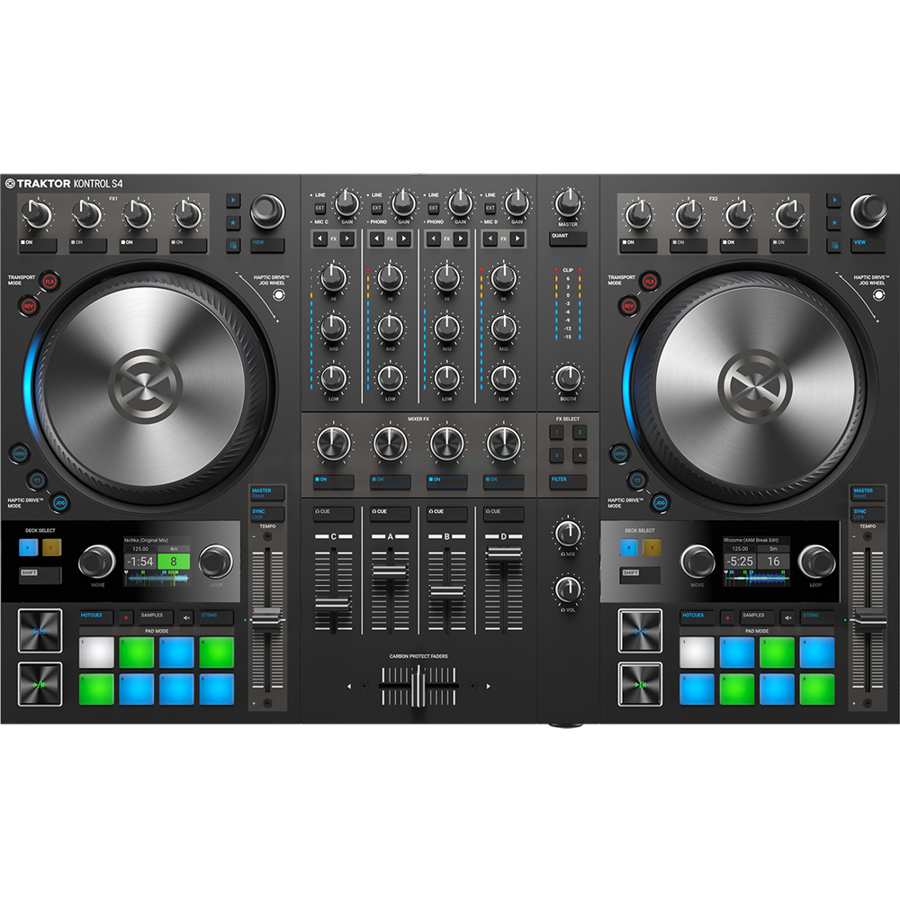 native instruments traktor kontrol s4 mk3 4-deck dj controller
