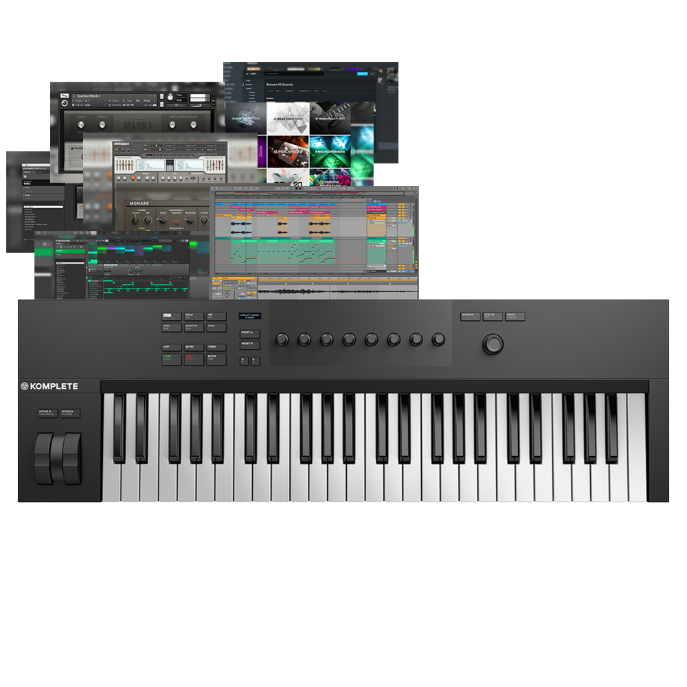 Native Instruments Komplete Kontrol A49 USB Midi Keyboard & Komplete 15 Select