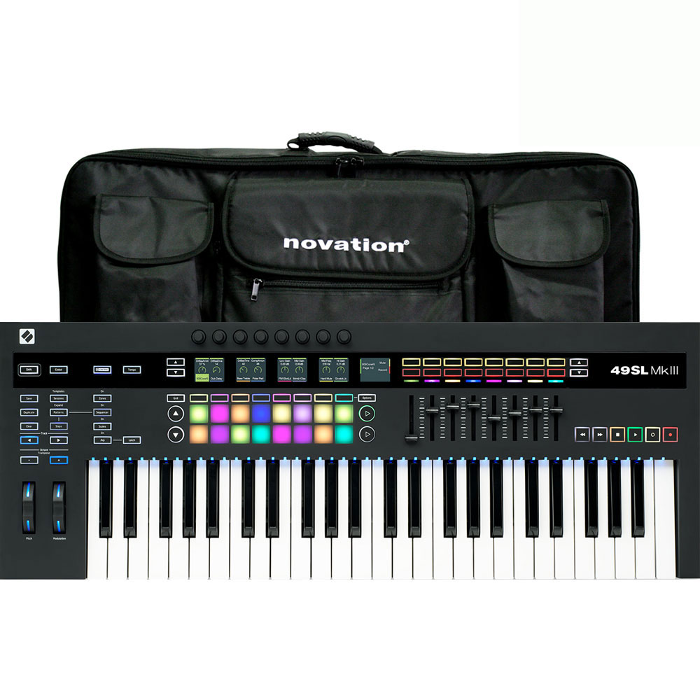 Novation 49SL MKIII Keyboard Controller with Gig Bag Bundle Deal