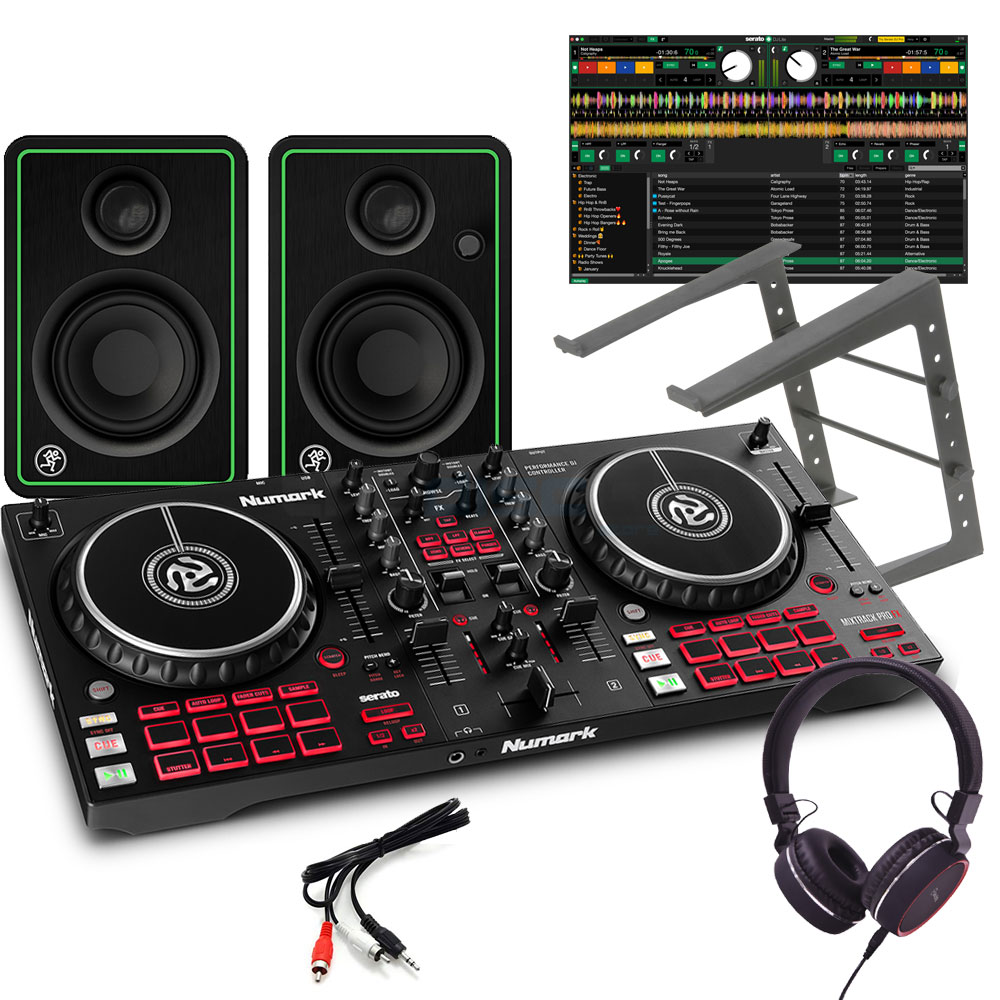 Numark Mixtrack Pro FX, Mackie CR3x DJ Bundle - The Disc DJ Store