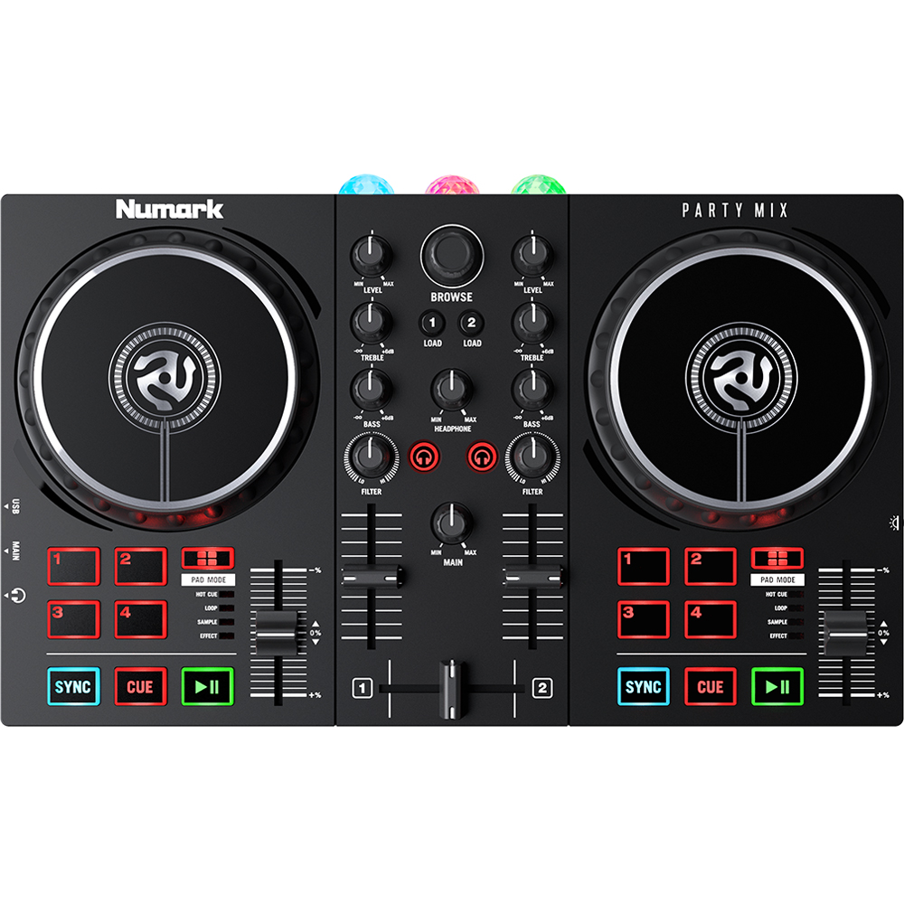 Numark Party Mix II, DJ Controller With Built In Lighting Show