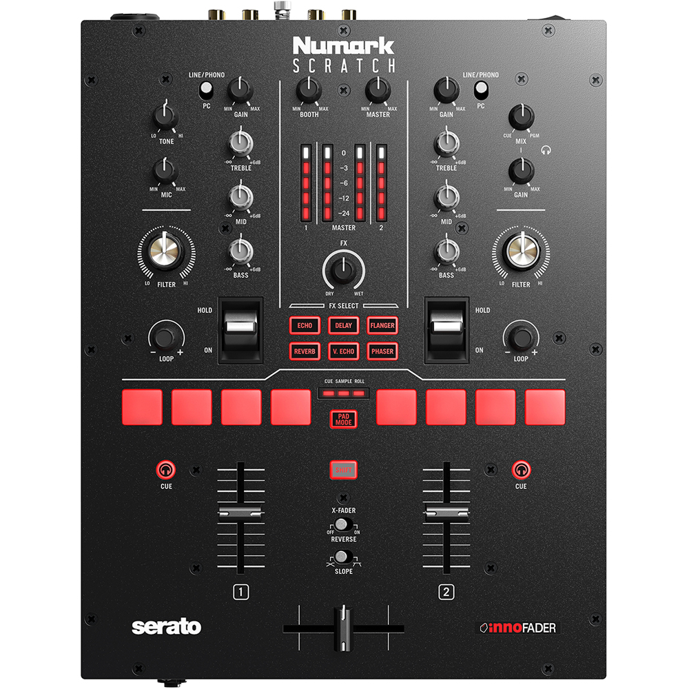 Numark Scratch, DJ Mixer + Serato DJ Pro & DVS Software