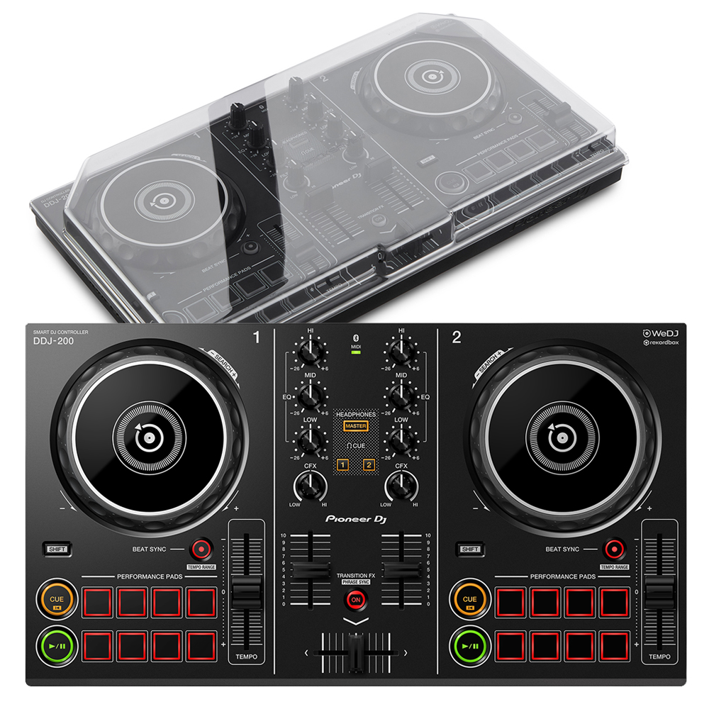 Pioneer DJ DDJ-200 Smartphone DJ Controller + Decksaver Bundle Deal