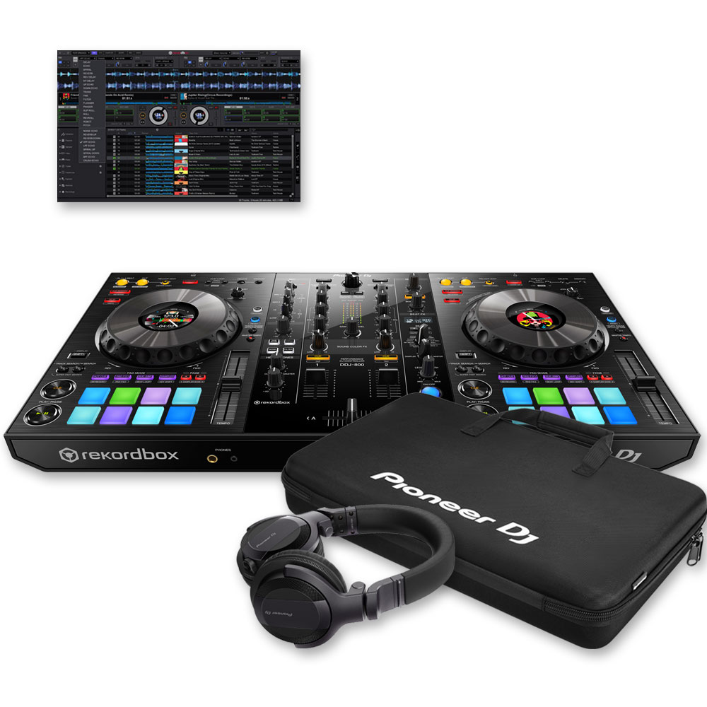 Pioneer DDJ-800, Rekordbox DJ, Carry Bag HDJ-CUE1 Headphones Bundle Deal  The Disc DJ Store