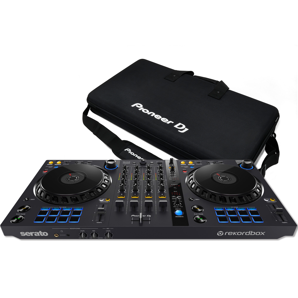 Pioneer DDJ-FLX6 Inc. Rekordbox & Serato DJ Pro + DJC-FLX6 Carry Bag