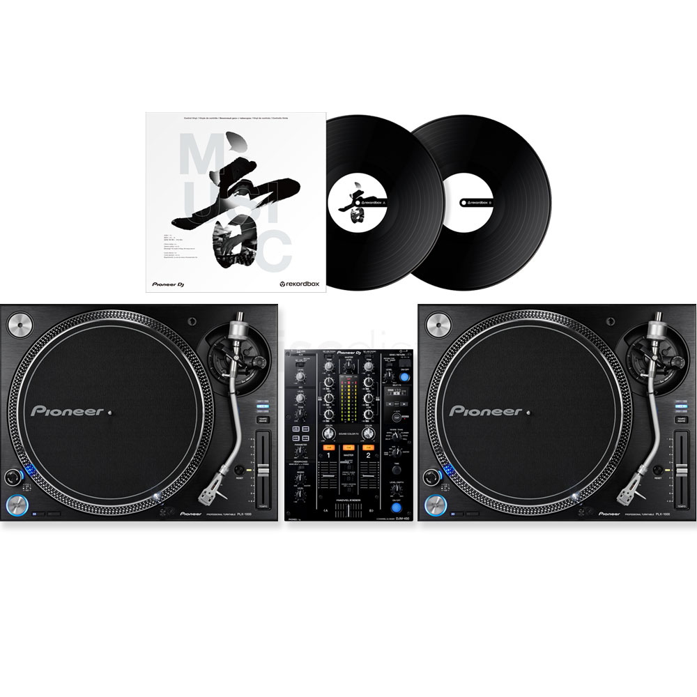Pioneer DJ PLX1000 (Pair) + DJM-450 & Rekordbox DVS Vinyl