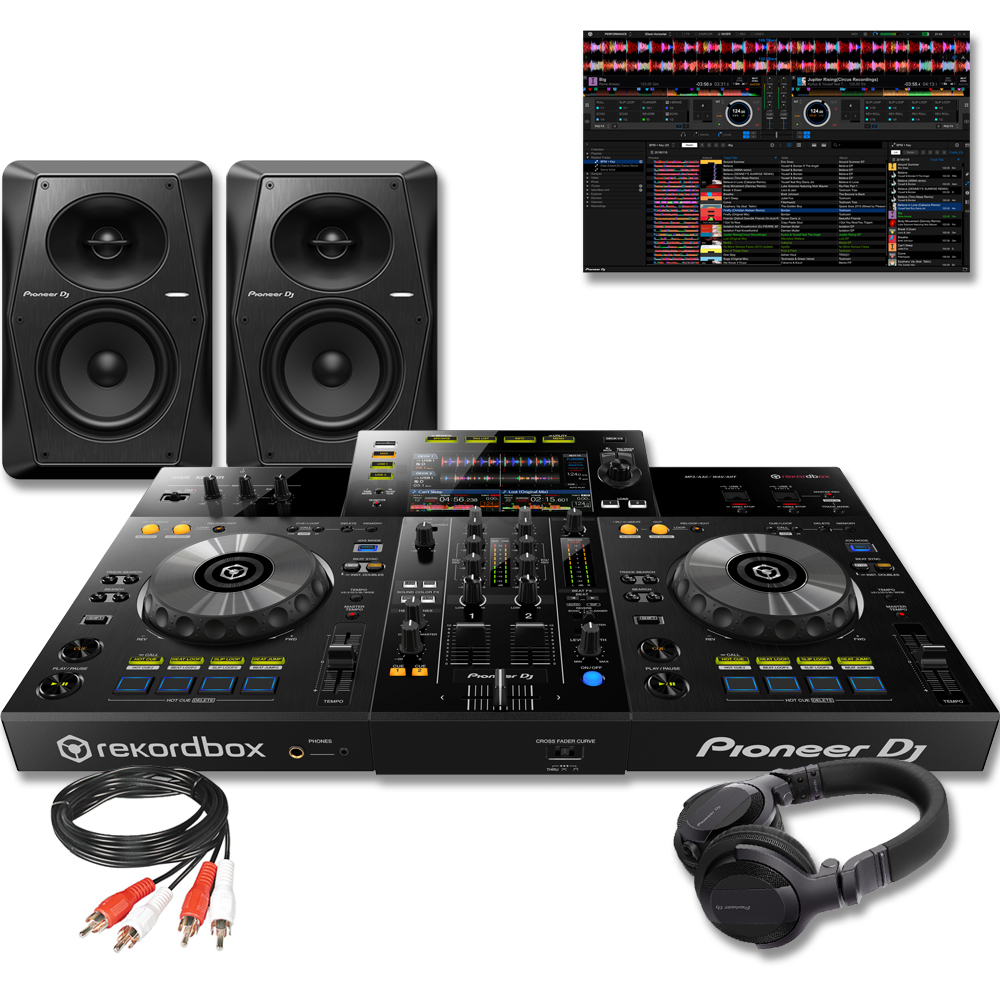 Pioneer DJ XDJ-RR, VM-50 Speakers, HDJ-CUE1 Bundle