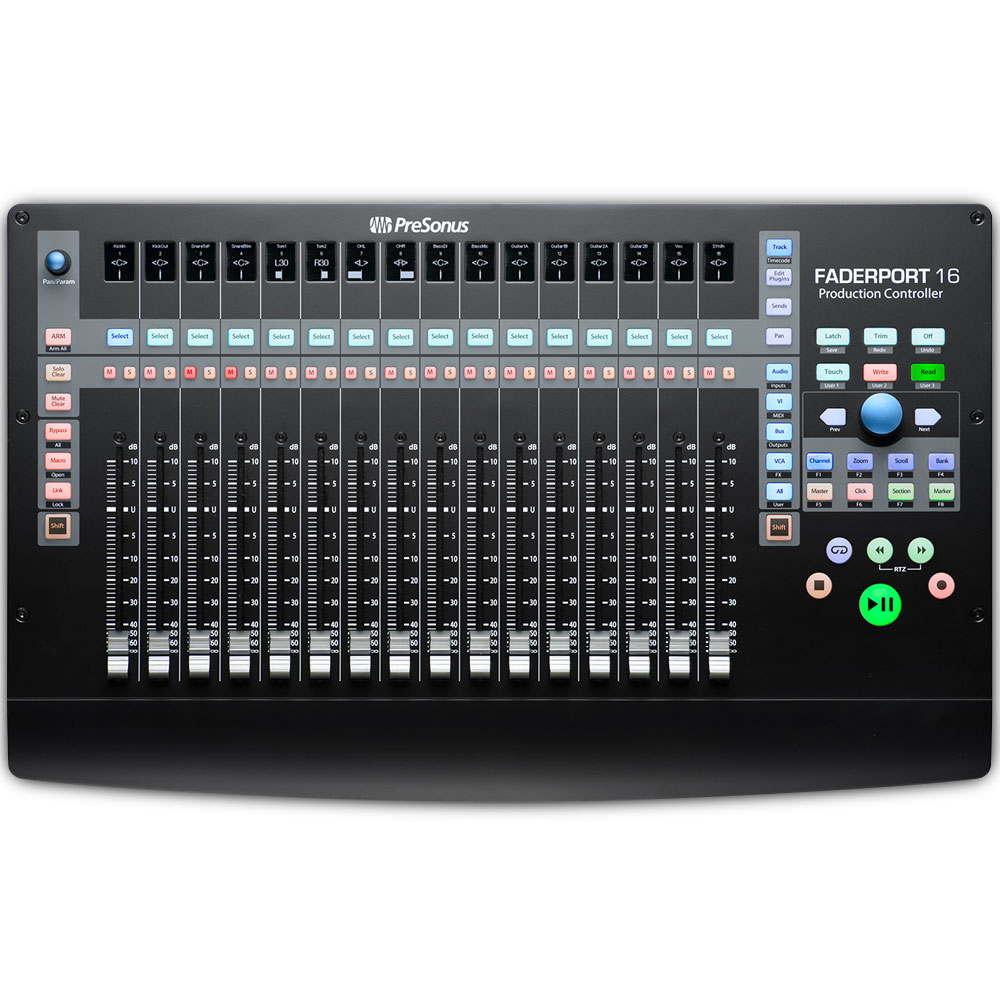 PreSonus Faderport 16, Motorised Fader Production DAW Control Surface (Limited Time Offer - Includes Studio One Pro 7 Full Lifetime Licence - Register