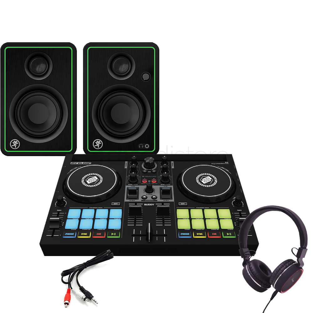 Reloop Buddy DJ Controller + Mackie CR3X Speakers & Headphones Deal