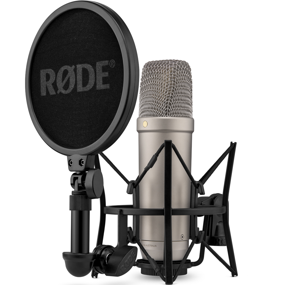 Rode NT1 Silver, XLR & USB-C Condensor Microphone Kit (5th Gen)