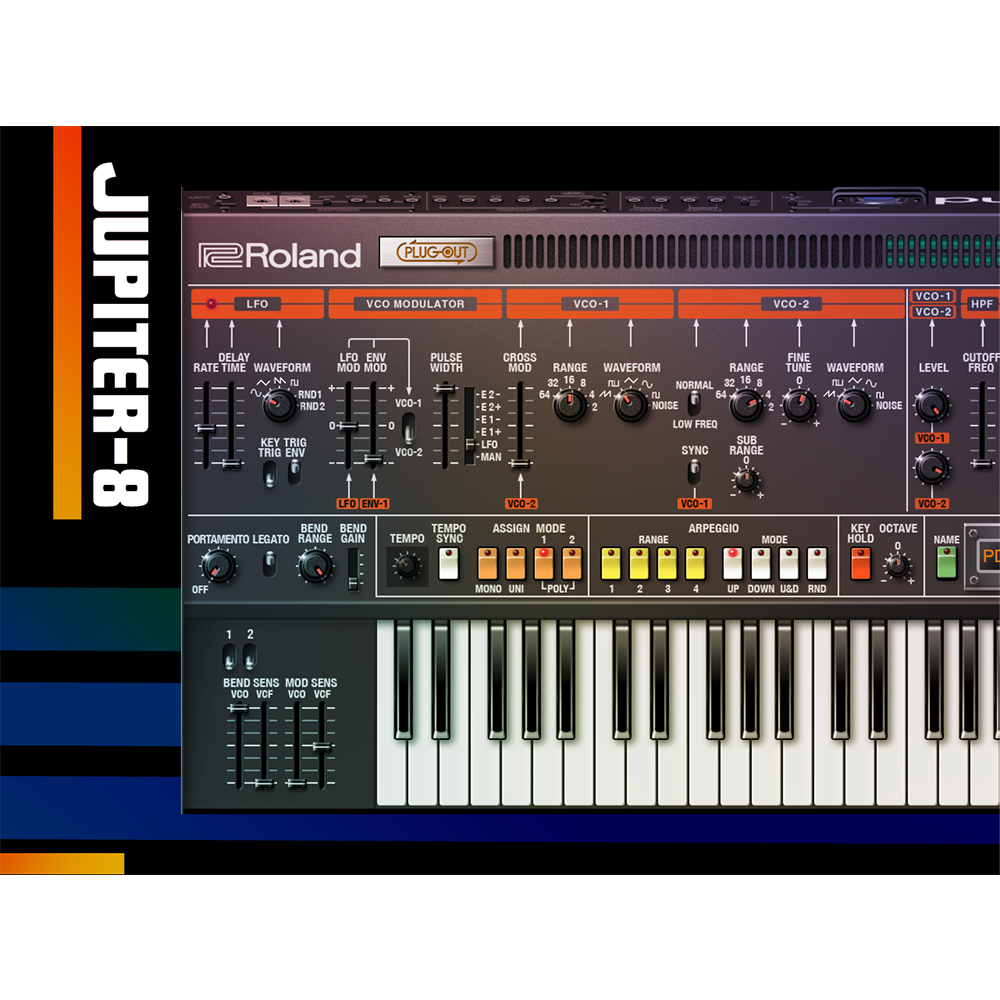 Roland Jupiter 8 Synthesizer, Plugin Instrument, Software Download