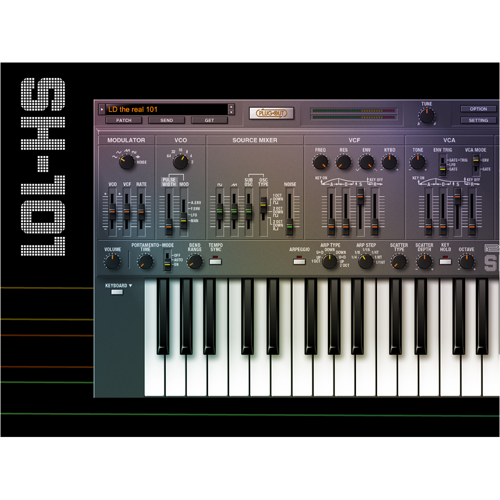 Roland SH-101 Synthesizer, Plugin Instrument, Software Download
