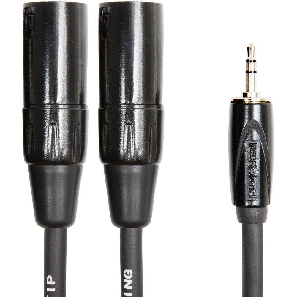 Roland BLACK SERIES Mini Jack - Dual XLRm Cable (3mtr)