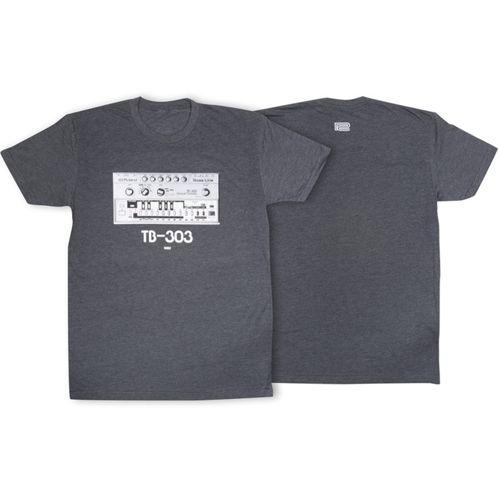 Roland TB-303 Crew Neck T-Shirt, Charcoal