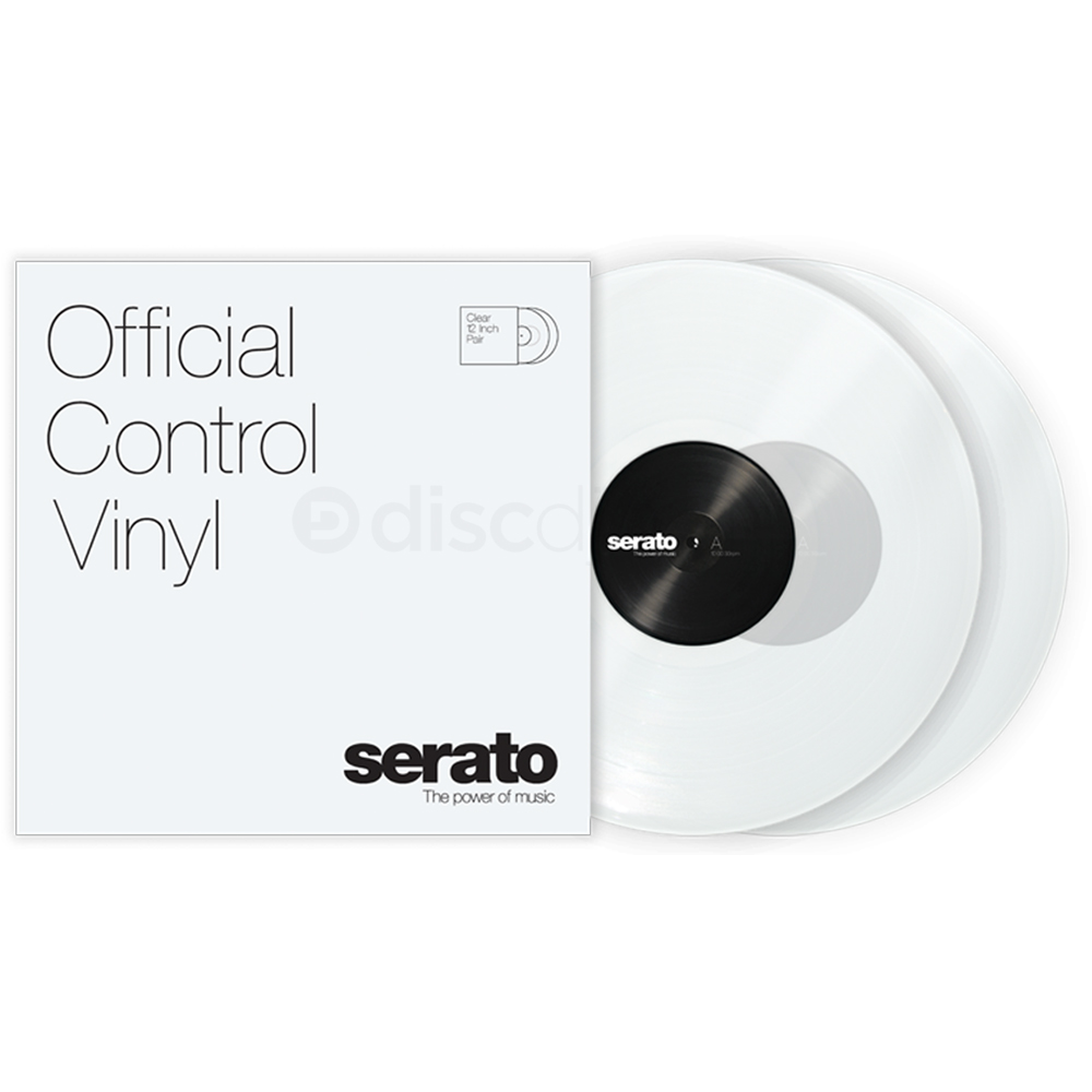 Serato 12'' Standard Colours Control Vinyl - Clear (Pair)