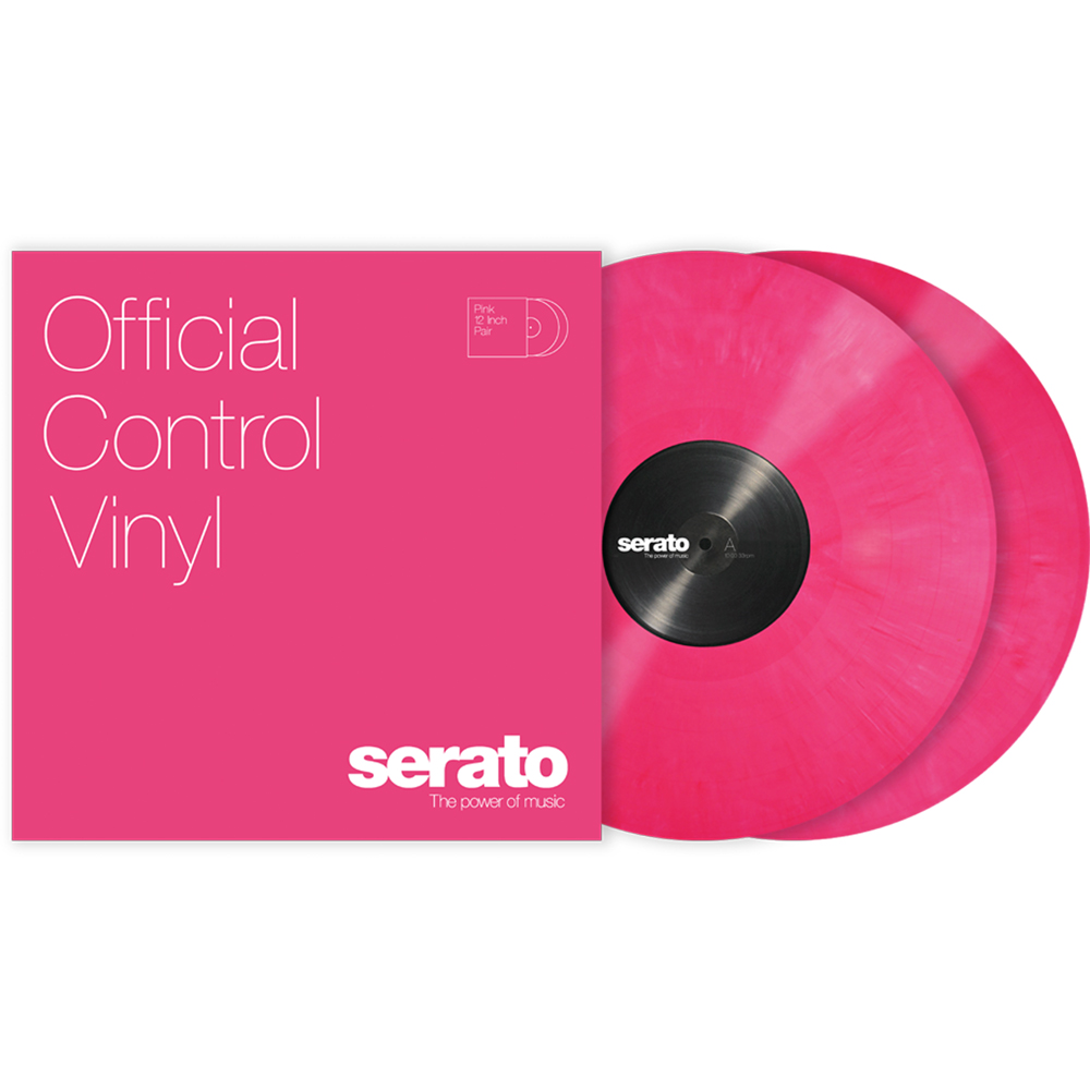 Serato 12" Standard Colours Control Vinyl - Pink (Pair)