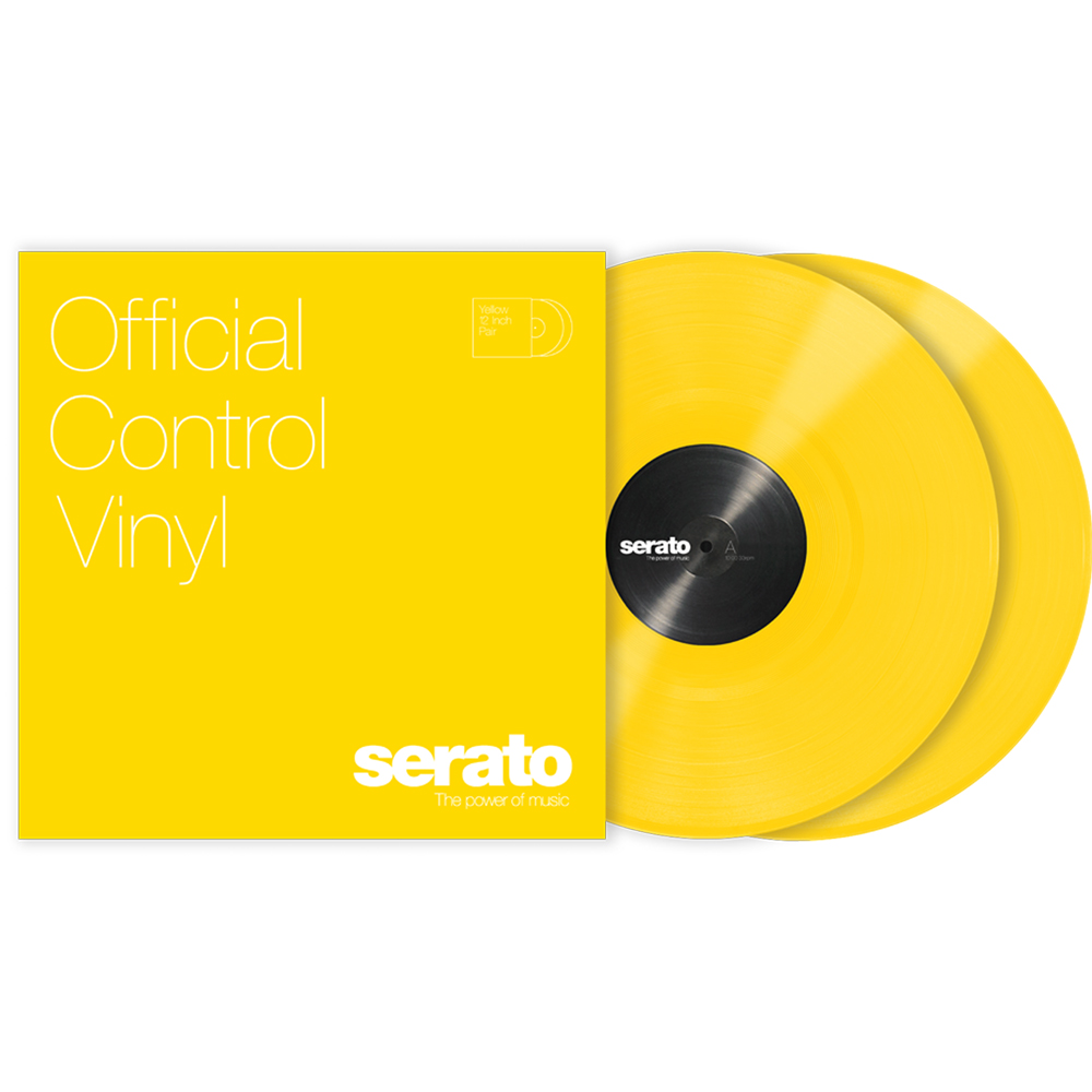 Serato 12'' Standard Colours Control Vinyl - Yellow (Pair)