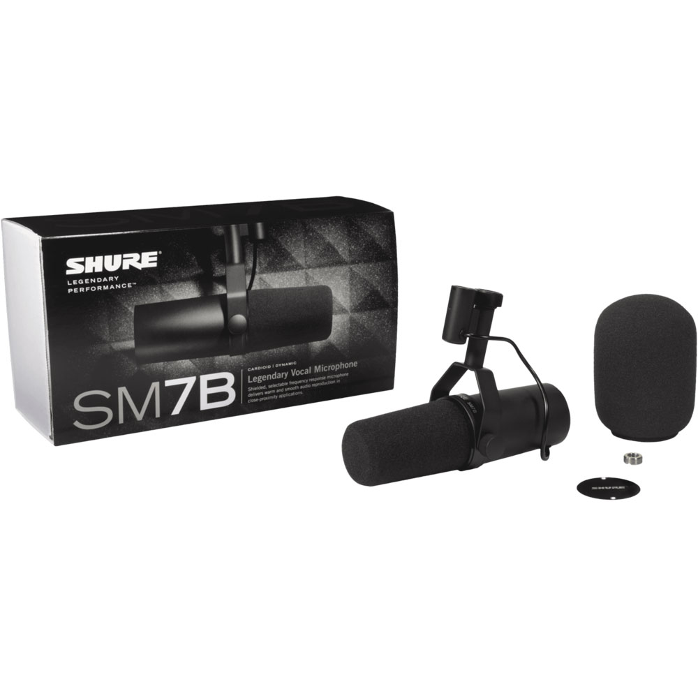 Shure SM7B Dynamic Vocal Microphone For Broadcasting