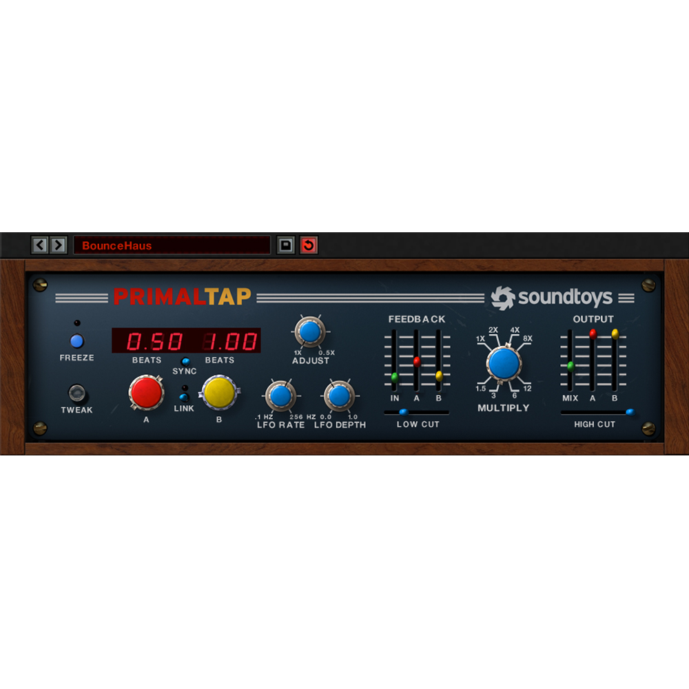 Soundtoys Primal Tap, Retro Delay with Freeze Effects Plugin Download