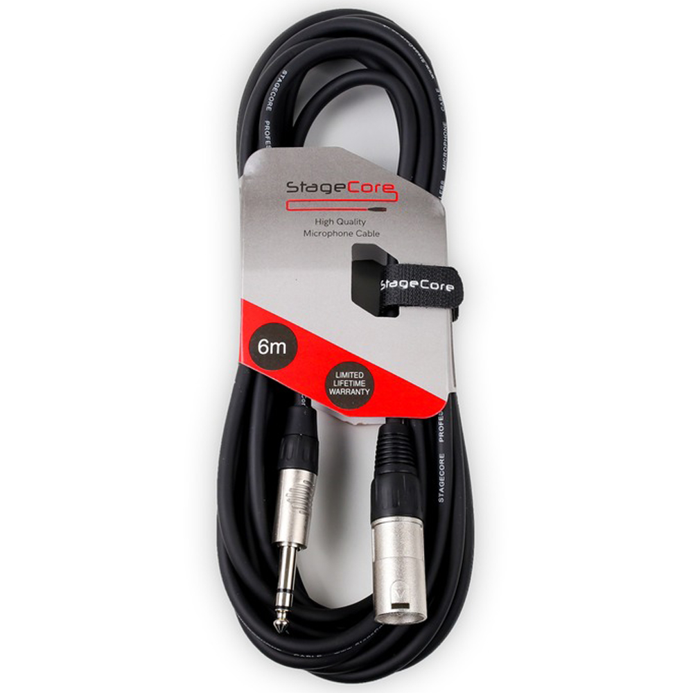 StageCore CORE 163, XLRm - Jack 6 Metre Balanced Audio Cable
