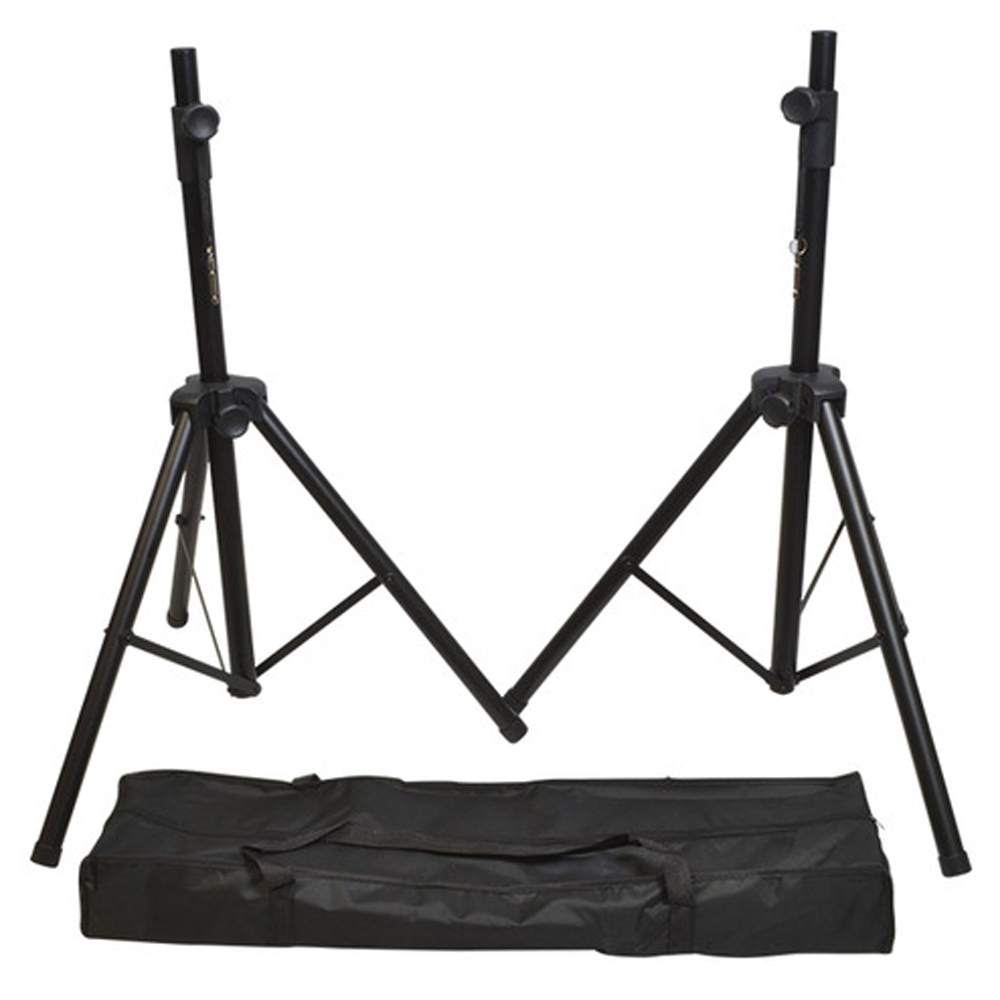 StageCore MSA 325BK, Professional Aluminium Speaker Stand Kit (Black)