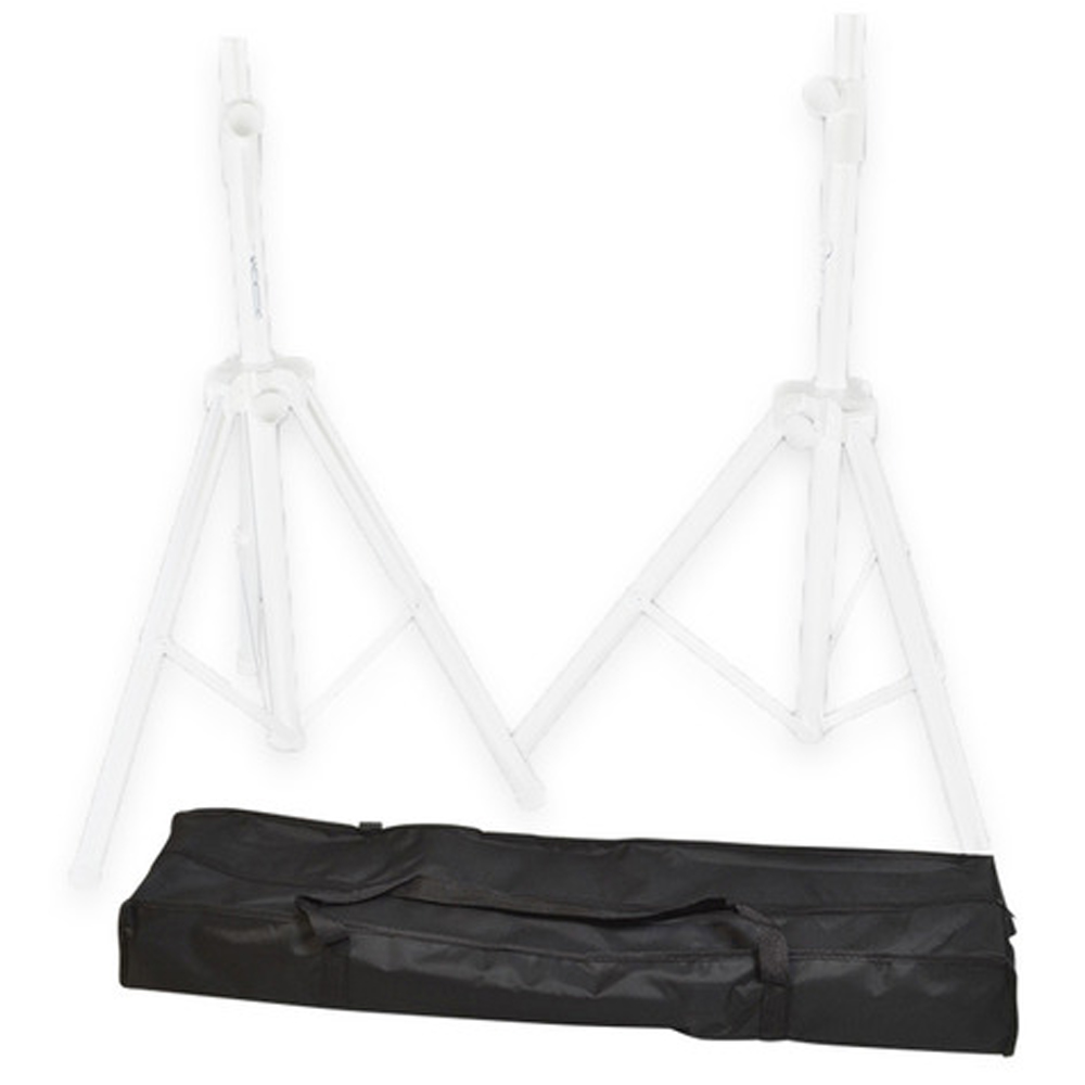 StageCore MSA 325WH, Professional Aluminium Speaker Stand Kit (White)