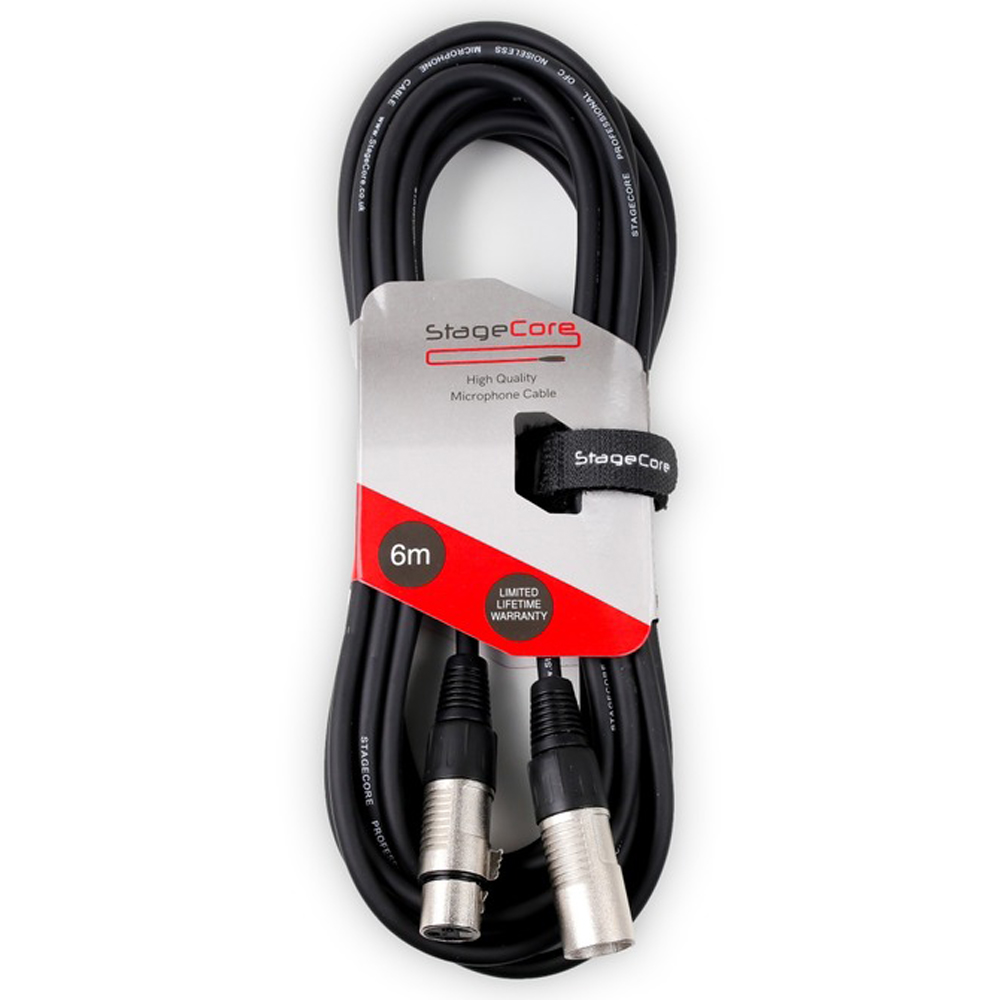 StageCore CORE 350, XLRm - XLRf 6 Metre Balanced Audio Cable